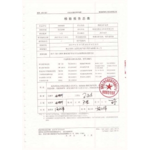 檢驗(yàn)報(bào)告表
